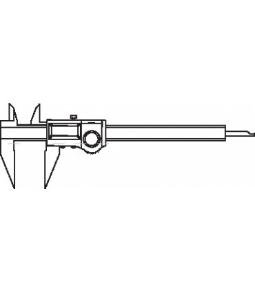 ART.0956 - DIGITAL CALIPER WITH KNIFE-EDGE JAWS