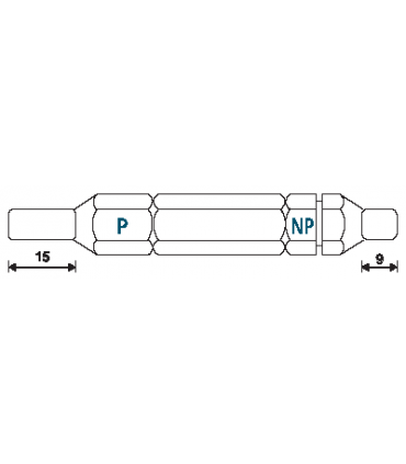 ART.8905 - TUNGSTEN CARBIDE WITH GAUGE REVERSIBLE TYPE