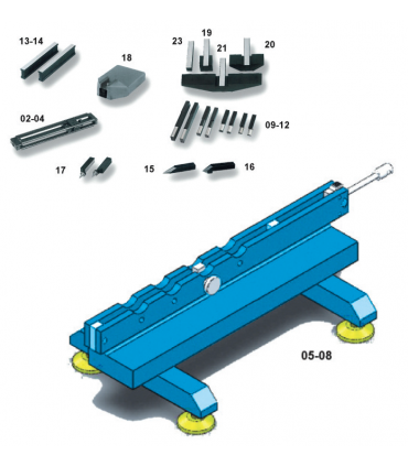ART.0603 - SET OF ACCESSORIES FOR GAUGE BLOCKS