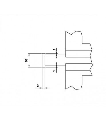 ART.0068 - DEPTH MEASURING MONOBLOCK CALIPER WITH INTERCHANGEABLE CARBIDE FOOT