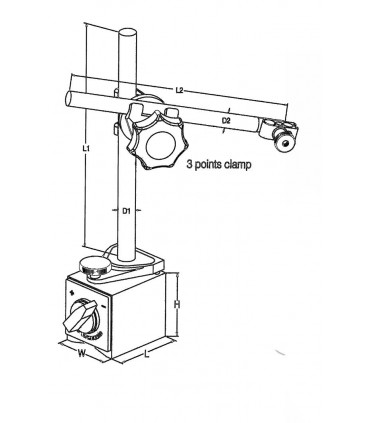 ART.0264 - TWISTLOCK MAGNETIC DIAL INDICATOR HOLDER