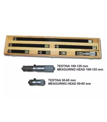 ART.0192 - HIGH QUALITY/ACCURACY INSIDE MICROMETER WITH EXTENSION RODS