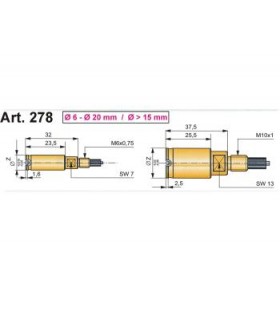 ART.0278 - TESTE PER FORI CIECHI