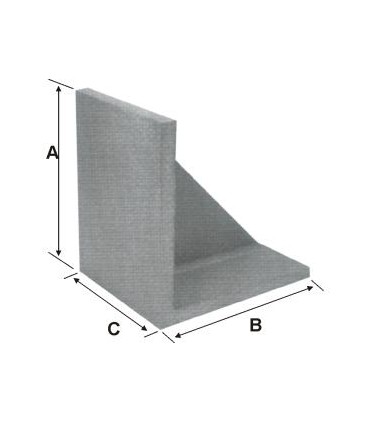 ART.0516 - SQUARE IN CAST IRON, CLOSELY SCRAPED WORK SURFACES