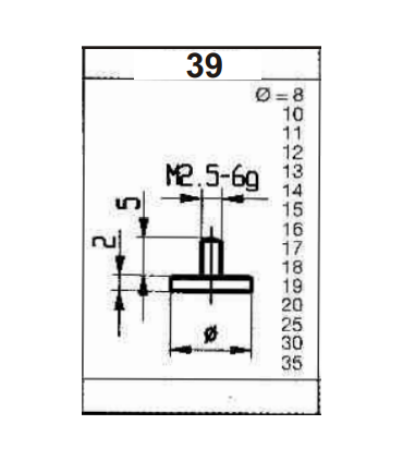 ART.0332 - PROBES FOR DIAL INDICATORS