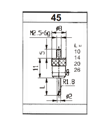 ART.0332 - PROBES FOR DIAL INDICATORS