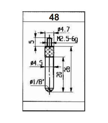 ART.0332 - PROBES FOR DIAL INDICATORS