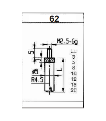 ART.0332 - PROBES FOR DIAL INDICATORS