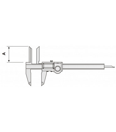 ART.0955 - DIGITAL CALIPER FOR INTERNAL MEASUREMENTS WITH LONG POINTS