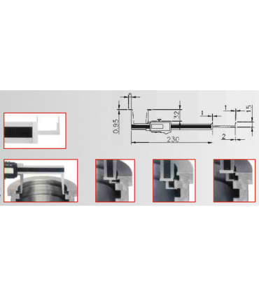 ART.0960 - DIGITAL CALIPER FOR MEASURE INSIDE GROOVES AND SEGGER CHANNELS