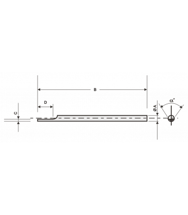 ART.0458 - SQUARE WITH BEAM Ø 3 MM