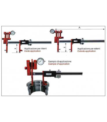 ART.2090 - CALIPER FOR INSIDE/OUTSIDE MEASUREMENT WITH DIAL GAUGE