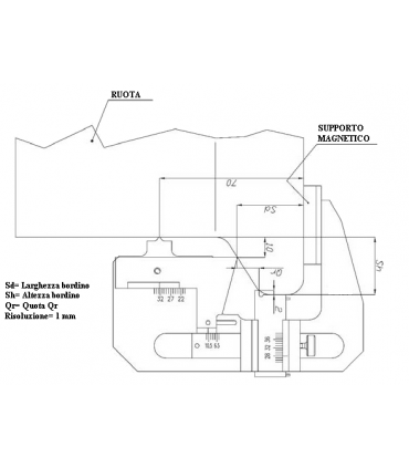 FS 000071 - CALIBRO TASCABILE PER RILIEVO QUOTA QR
